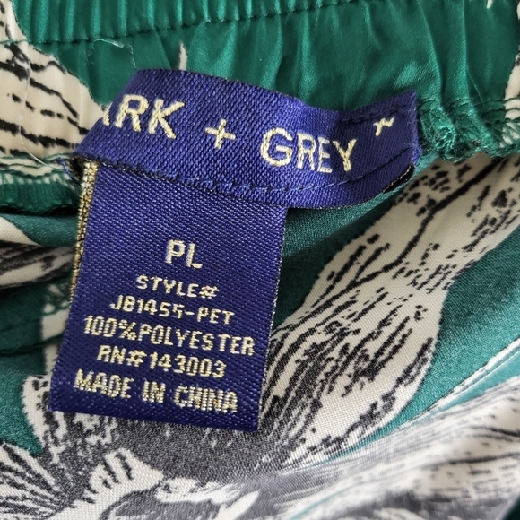 Floral Wide Leg Pants - Green - Picture 2 of 9